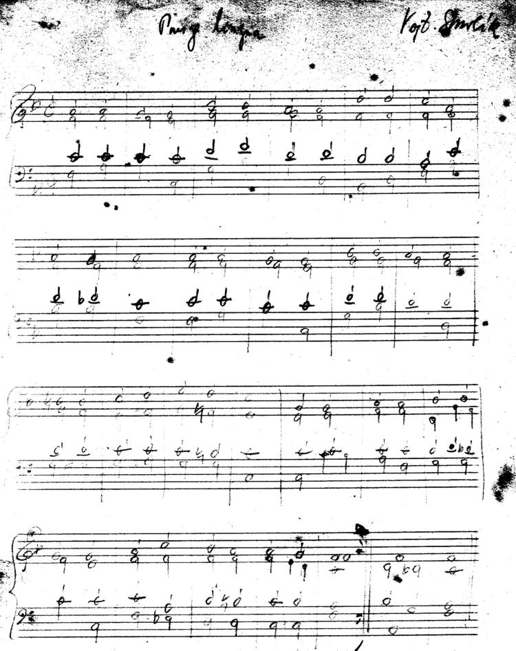 Vojtěch Smolík: Pange lingua – partitura